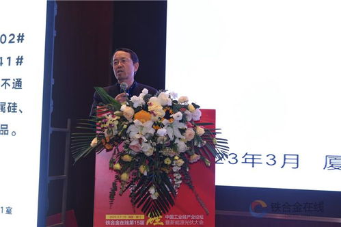 硅 業蓬勃,一 鷺 前行 第十五屆中國硅產業發展論壇主題演講